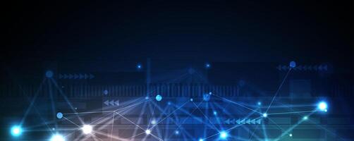 The future of internet business depends on big data and AI integration vector