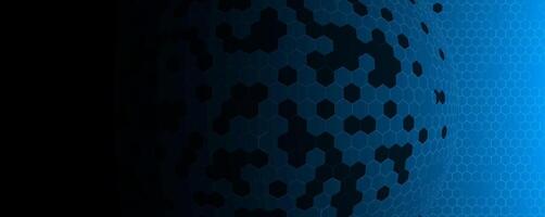 a blue background with a hexagonal pattern vector