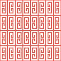 A red and white pattern with greek letters vector
