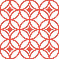A red and white geometric pattern vector