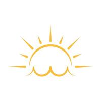 A half sun is setting downwards icon sunset concept for graphic design, logo, web site, social media, mobile app. ui. illustration. vector