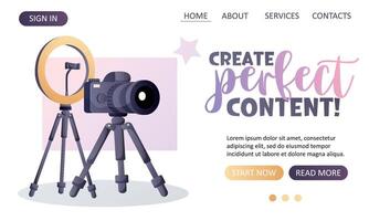 Web page design create perfect content vector