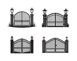 Set of Four Unique Designs for Residential and Commercial Use vector