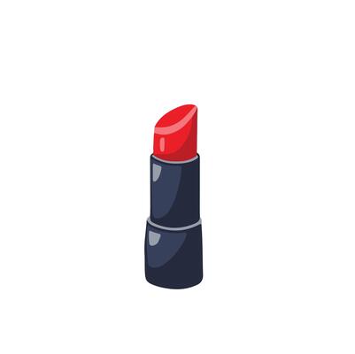 Red Lipstick, Hand Drawn Illustration