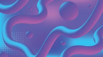 Multicolor futuristic abstract gradient background, floating spheres, blue purple gradient sphere geometric shapes, technology business concept background vector