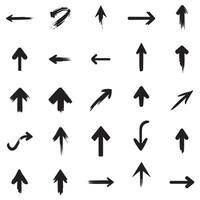 Directional arrow flat style Set vector