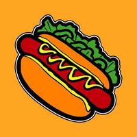 Hot dog design vector