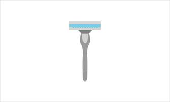 a shaving male, men razor with a grey handle on a white background vector