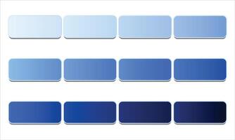 Blue Gradient Color Palette vector