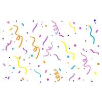 Confetti. Colorful confetti on a white background. Festive background for your design, cards, invitations, gift, vip. vector