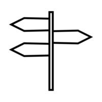 signpost icon on white background. illustration. Eps 10. vector