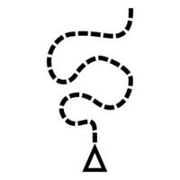 Walking path sign. Simple illustration of walking path icon for web. Symbol illustration. vector