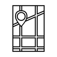 gps navigation map location icon illustration design graphic flat style shadow vector