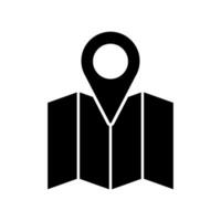 Pin on the map icon. Location symbol. Flat style illustration. vector