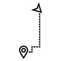 Walking path icon. Simple illustration of walking path icon for web vector