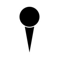 map pointer icon over white background, silhouette style concept, illustration vector