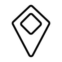 Map Pointer Icon . Flat Style. Made in illustration vector
