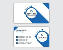 modern creative business card and name card horizontal simple clean template design vector