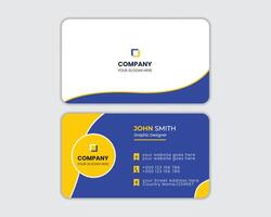 double sided business card design for any kind of use vector