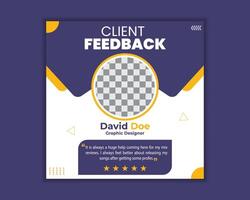 Customer clinet feedback and review design. vector