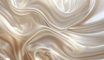 Soft wavy lines create a soothing abstract background, evoking a sense of calm and tranquility through gentle movement and elegant textures photo