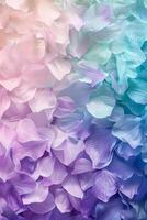 A gentle blend of pastel shades showcases a gradient of purple, blue, and green, invoking a peaceful and soothing atmosphere throughout photo