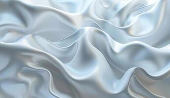 Smooth wavy elements form a serene abstract white backdrop ideal for use in various creative projects and artistic applications photo