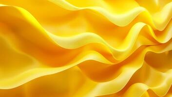 This artwork presents a rich yellow abstract design with smooth, flowing textures that evoke feelings of brightness and warmth photo