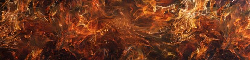 Intense fiery flames swirl and flicker against a stark black backdrop, creating a mesmerizing texture that draws the eye and ignites the imagination photo