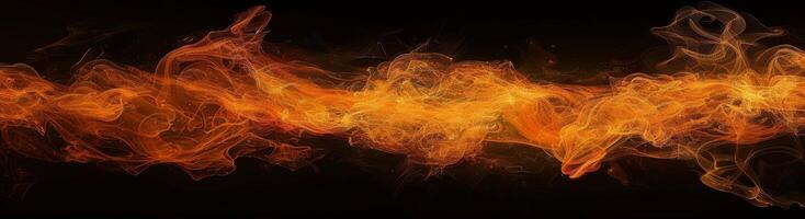 Vibrant flames swirl against a black background, their heat evoking energy and passion in a mesmerizing display photo