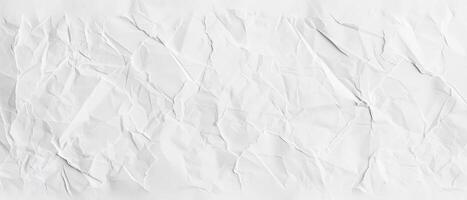 Delicate and crinkled white paper invites creativity, radiating a calming ambiance perfect for artistic expression and innovative designs photo