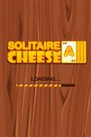 Solitaire game LOGO in Cheese themed for your Game development. Solitaire Gameplay Screen, Loading window. Wooden table or background vector