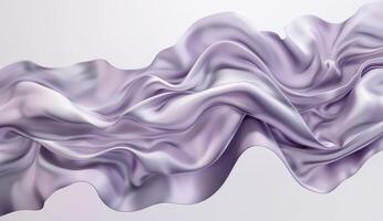 3d rendering of a purple fabric with waves photo