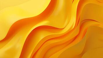 Vibrant yellow paper features smooth wavy shapes that create a calming, stylish atmosphere perfect for various creative projects photo