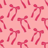 Seamless pattern with bows. Background design. Repeating print for fabric, wrapping paper, textile, wallpaper vector