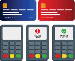 Illustration of credit card security for online shopping, ensuring safe digital transactions with fraud protection. Represents encrypted payments, secure gateways, and financial safety in e commerce. vector
