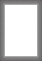 monochrome black square Yakut ornament. An endless rectangular border, a frame of the northern peoples of Far East vector