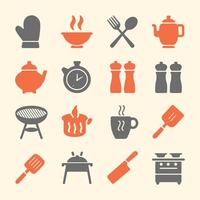 Professional Cookware and Dining Icons for Branding and Print vector