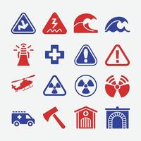 Essential Rescue and Hazard Symbols for Apps and Infographics vector