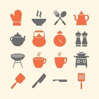 Essential Chef and Utensil Symbols for Apps and UI vector