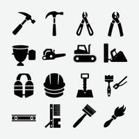 Professional Construction and Maintenance Icons for Branding and Design vector
