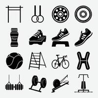 Active Lifestyle and Wellness Icons for Presentations and Graphics vector