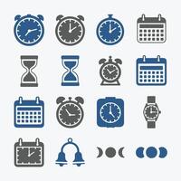 Professional Alarm and Timer Icons for Branding and Design vector