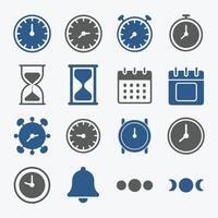 Essential Timekeeping Symbols for Infographics and UI vector