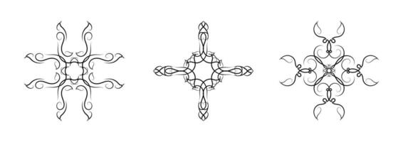 Borders Elements Set Collection on White Background vector