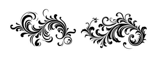 Vintage typographic design element , calligraphic decorative ornament element art. vector