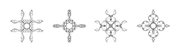 Borders Elements Set Collection Art on White Background vector