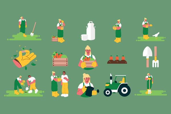 Agritech illustration collection