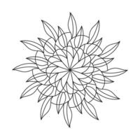 creative mandala design for kinds coloring book page vector
