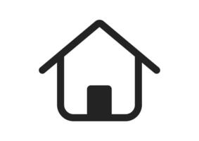 Home flat icon, house symbol for web and ui design vector